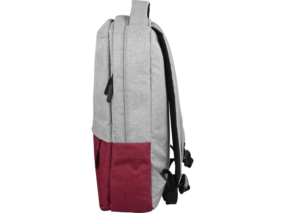 Рюкзак «Fiji» с отделением для ноутбука, серый, бордовый, полиэстер