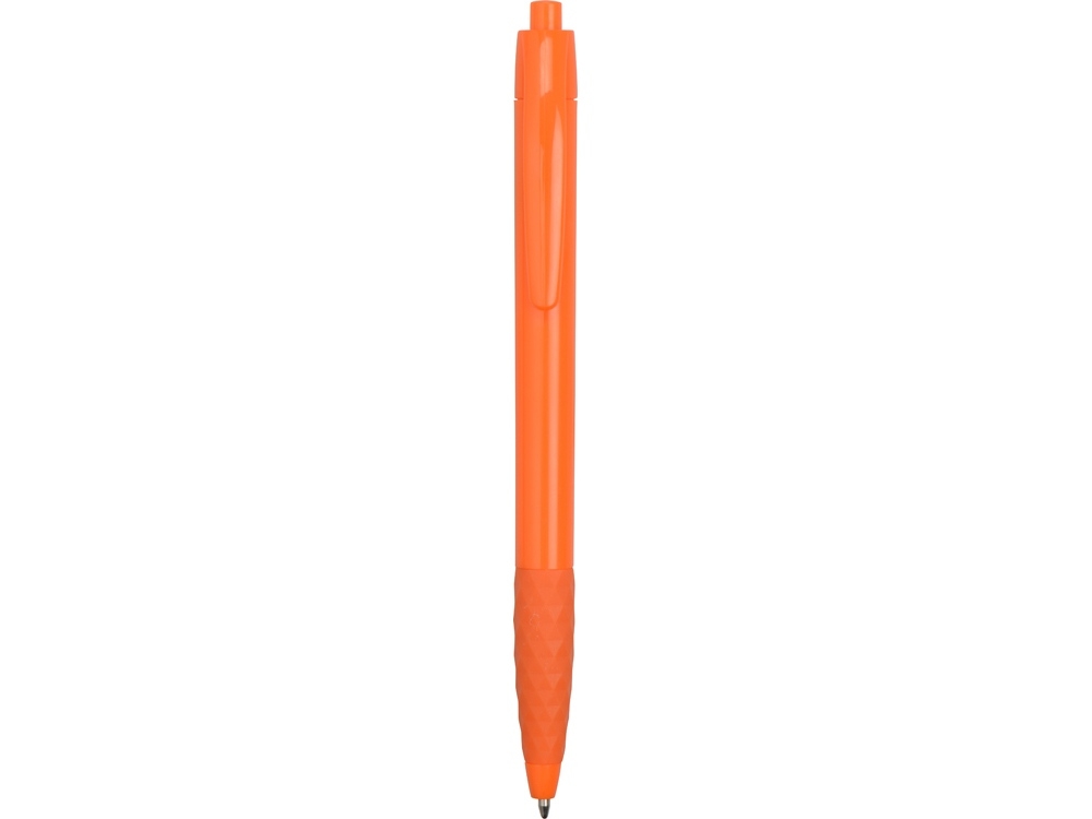 Ручка пластиковая шариковая «Diamond», оранжевый, пластик, резина