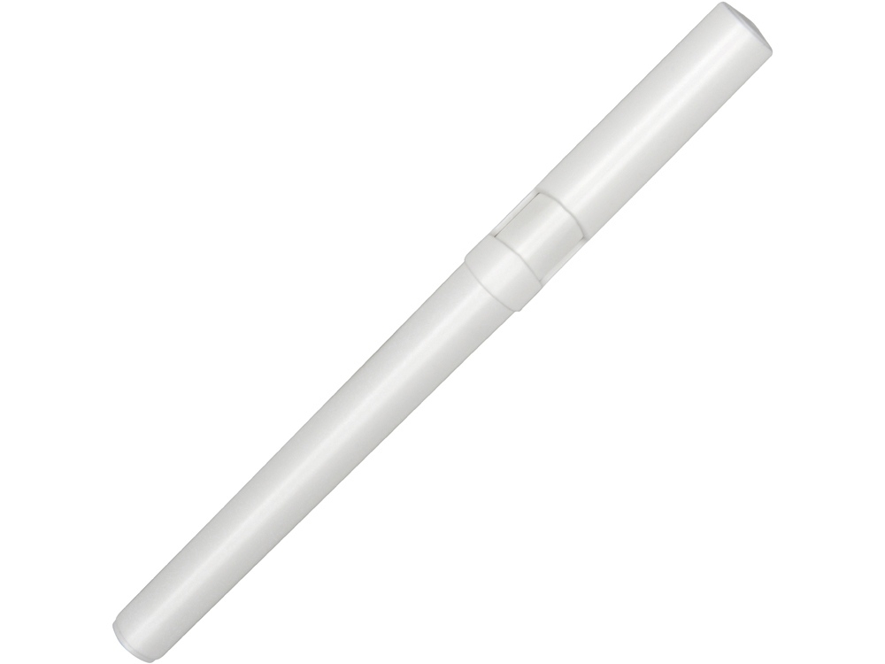 Ручка-подставка пластиковая шариковая трехгранная «Nook», белый, пластик