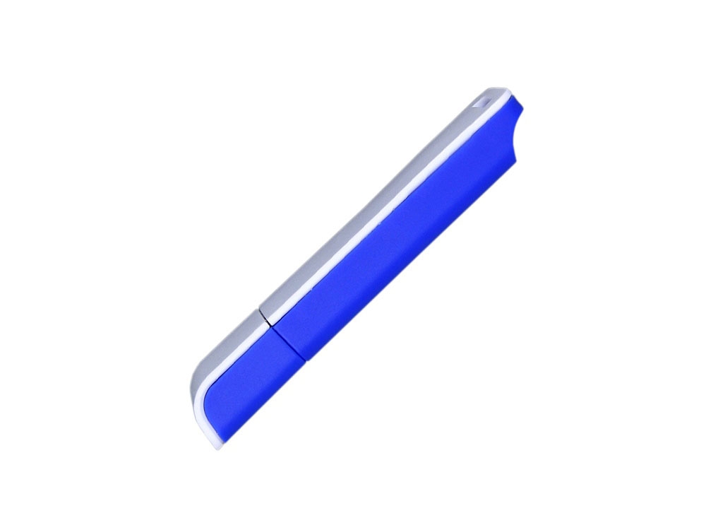 USB 2.0- флешка на 4 Гб с оригинальным двухцветным корпусом, белый, пластик