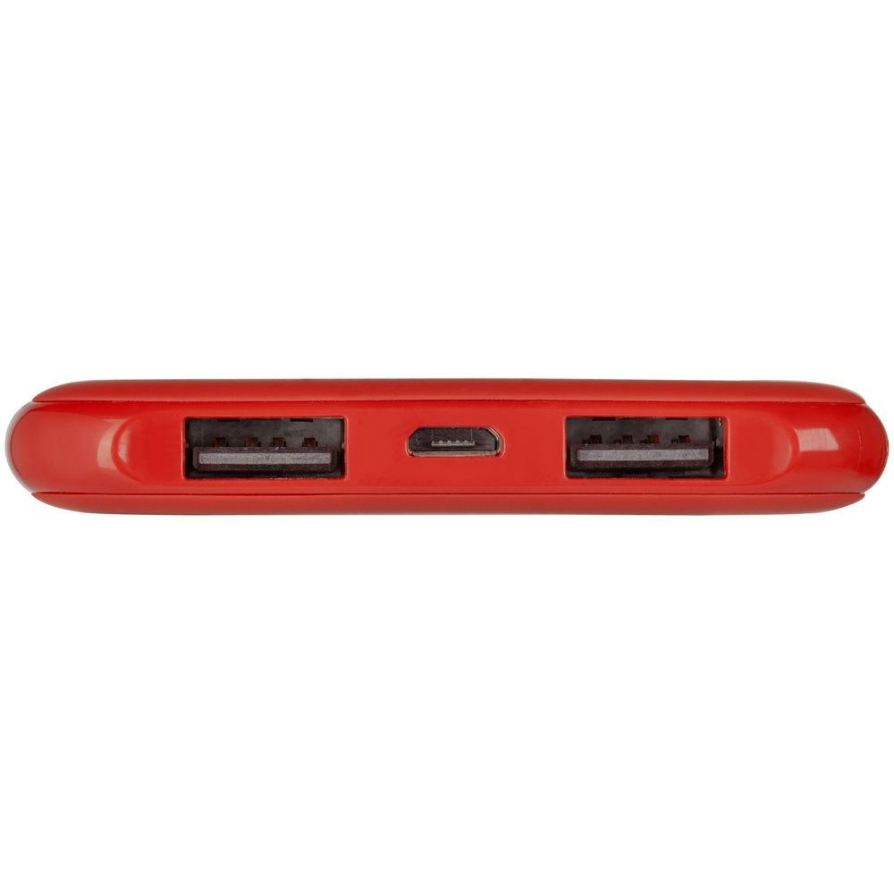 Внешний аккумулятор Uniscend Half Day Compact 5000 мAч, красный, красный, пластик; покрытие софт-тач