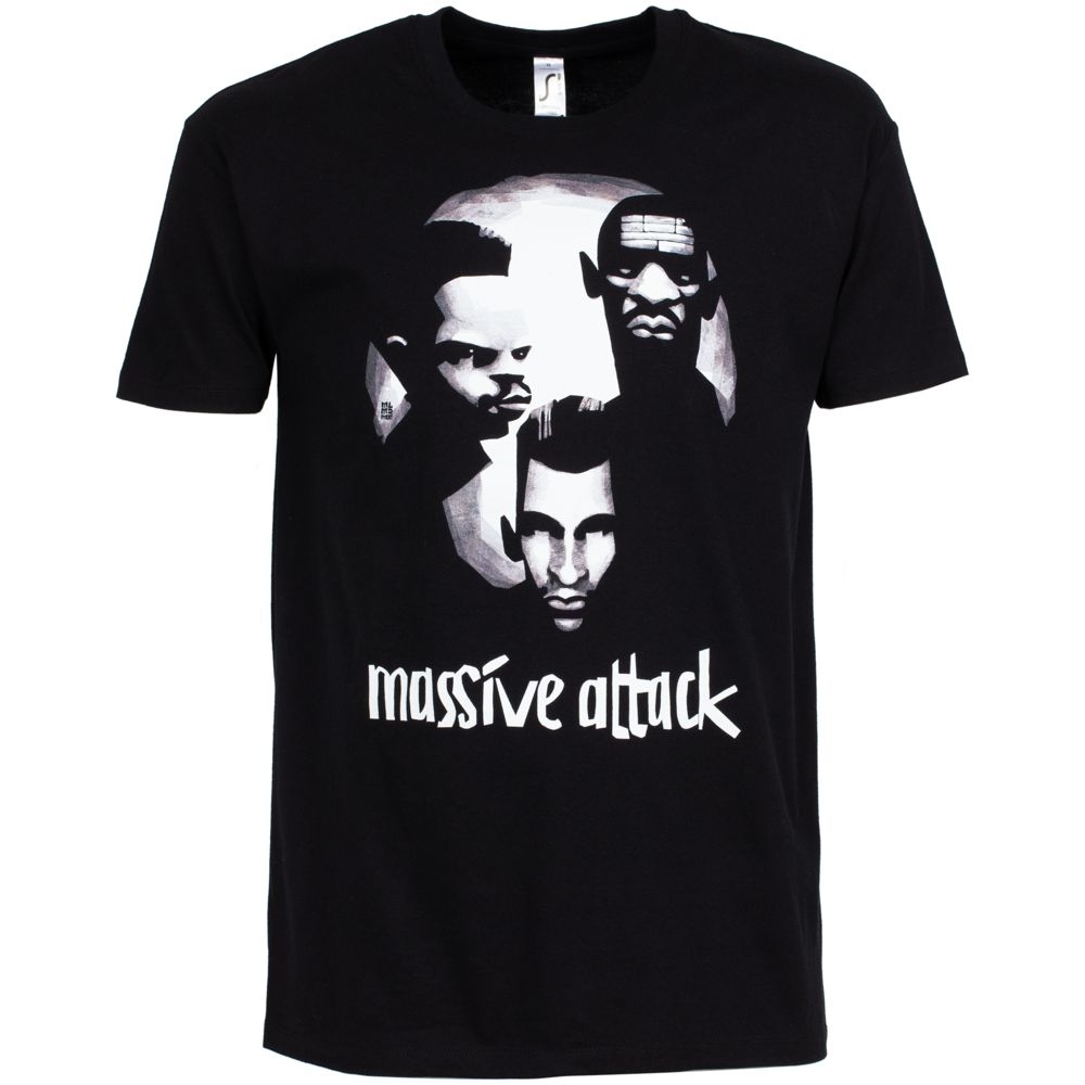 Футболка «Меламед. Massive Attack», черная, черный, хлопок