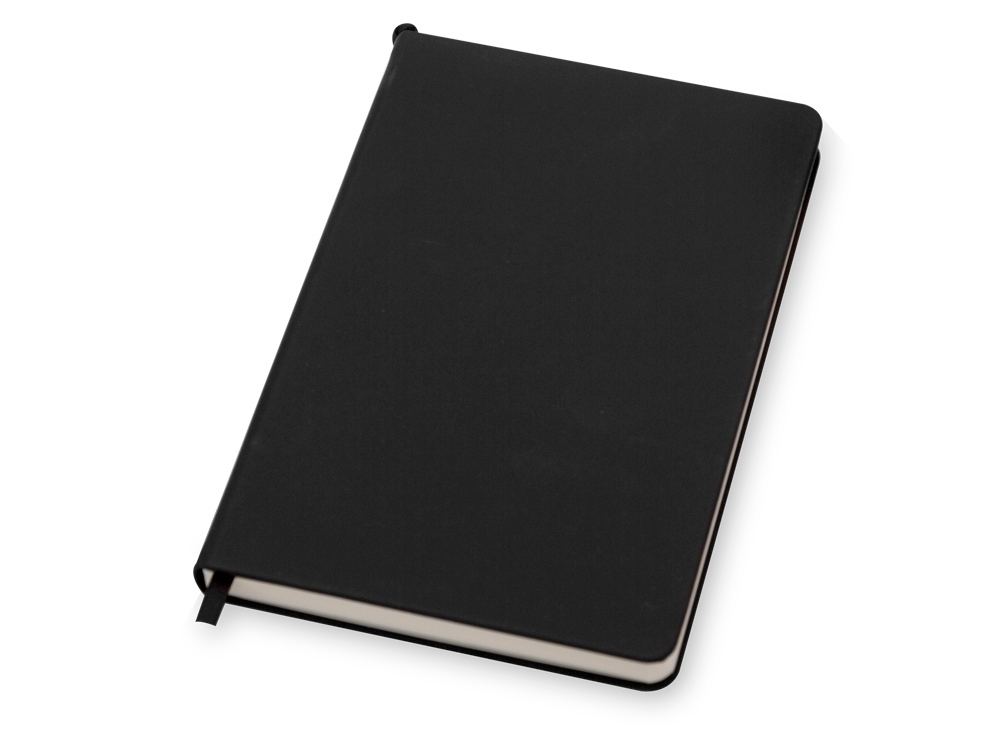Бизнес-блокнот А5 «С3» soft-touch с магнитным держателем для ручки, черный, пластик, кожзам