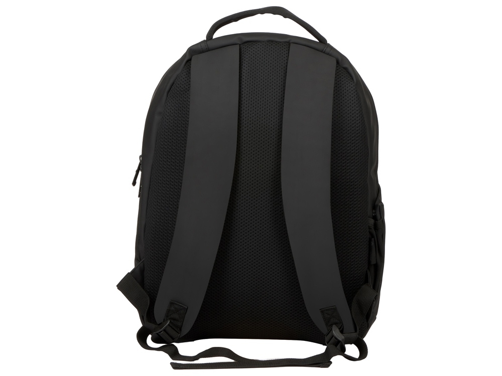 Рюкзак «Sofit» для ноутбука 14'' из экокожи, черный, полиэстер, кожзам