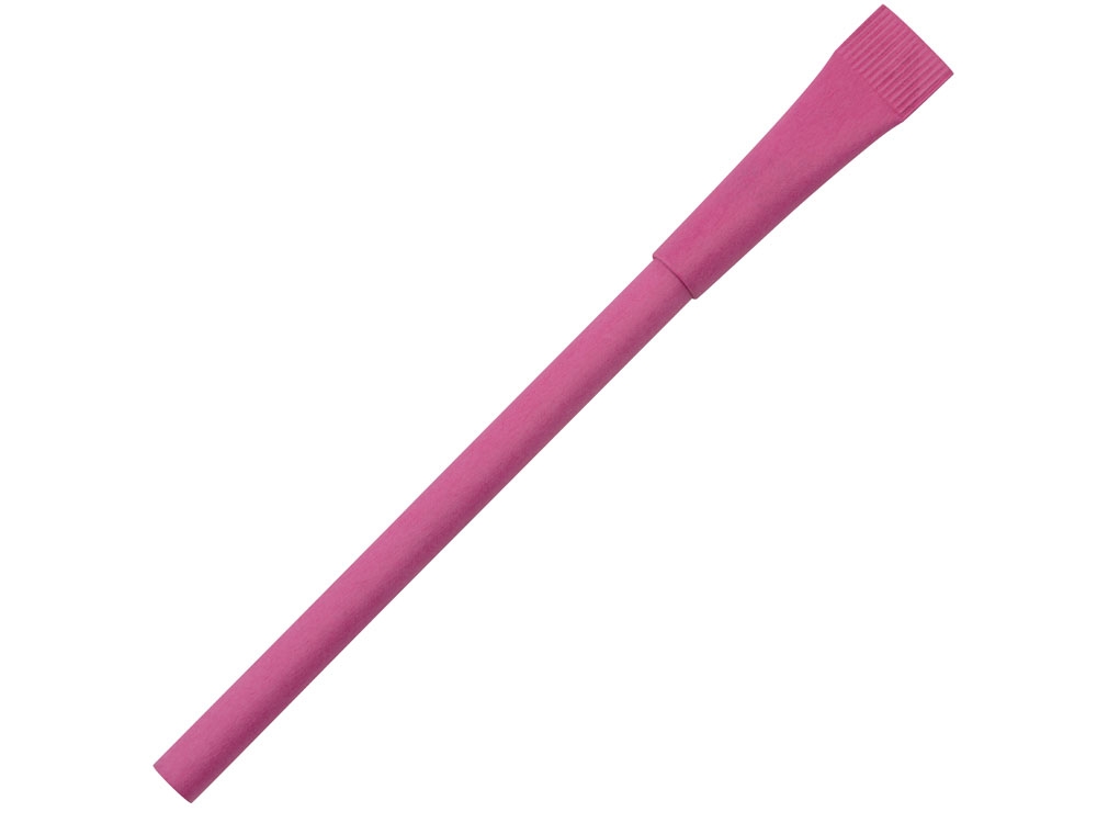 Ручка из переработанной бумаги с колпачком "Recycled", розовый, бумага