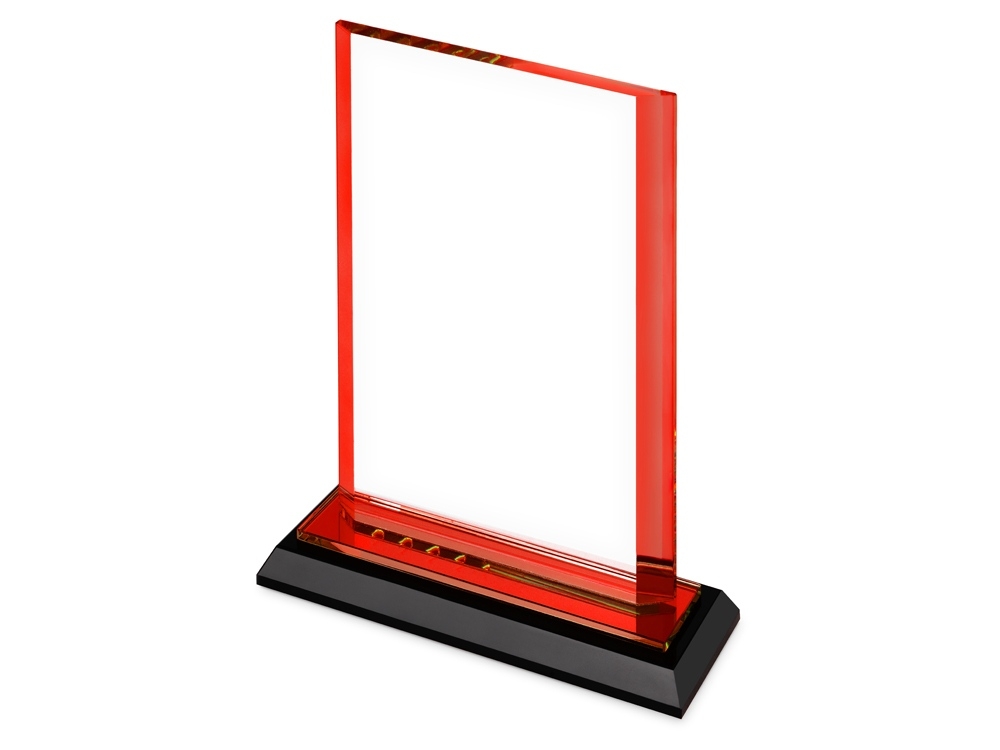 Награда «Line», красный, прозрачный, стекло