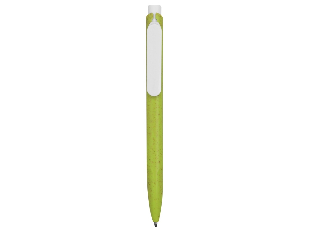 Ручка шариковая «ECO W» из пшеничной соломы, зеленый, пластик, растительные волокна