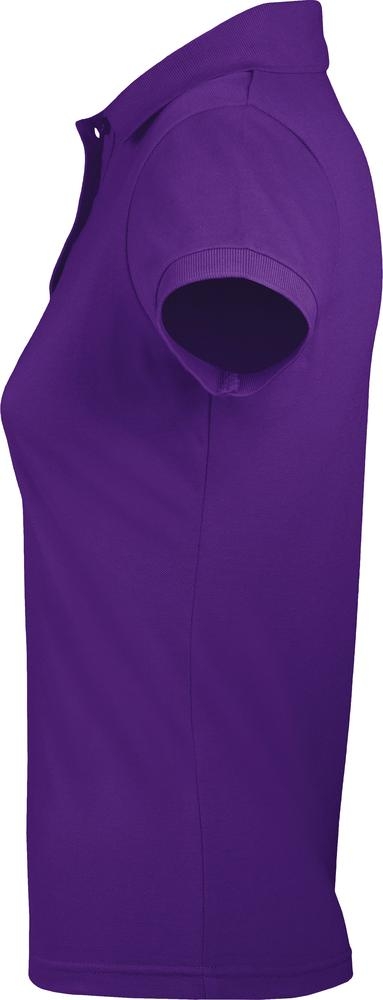 Рубашка поло женская Prime Women 200 темно-фиолетовая, фиолетовый, полиэстер 65%; хлопок 35%, плотность 200 г/м²; пике