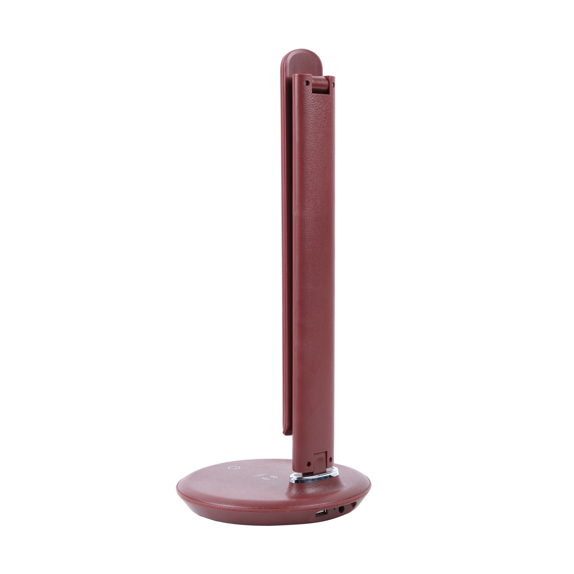 Настольный светильник с беспроводной ЗУ Rombica LED Faros, коричневый, коричневый, пластик, 5в / 2а