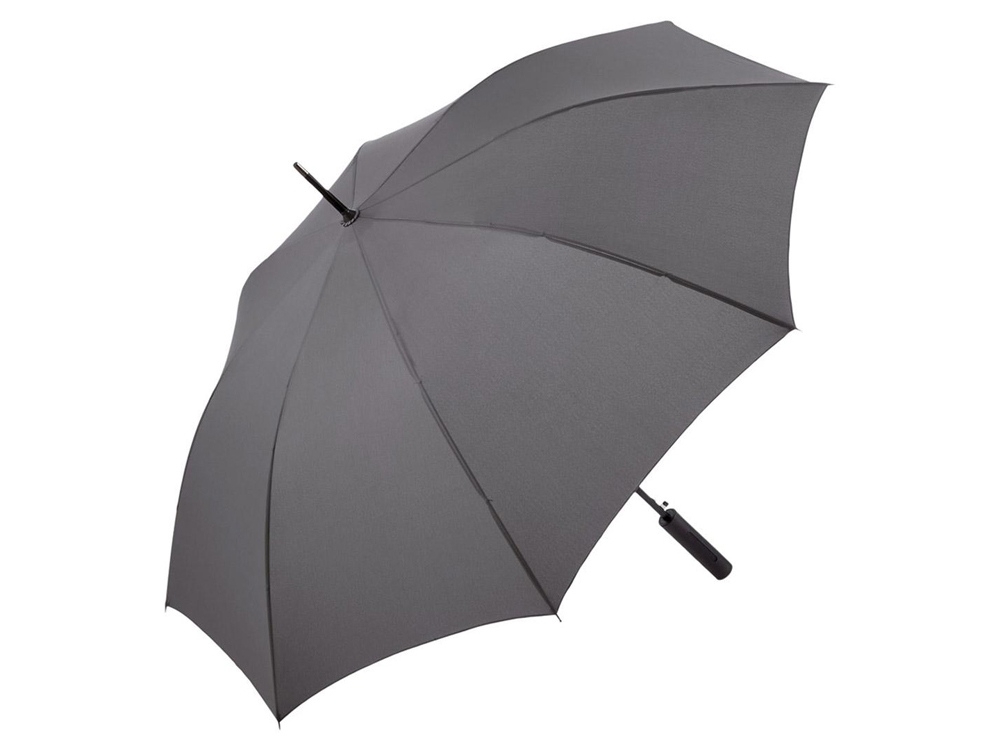 Зонт-трость «Slim», серый, полиэстер