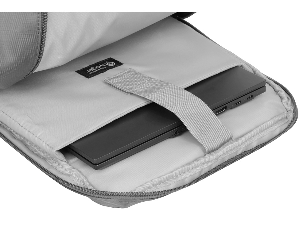 Рюкзак «Simon» для ноутбука 15.6", серый, пластик