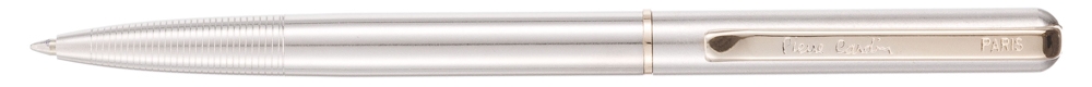 Ручка шариковая Pierre Cardin GAMME. Цвет - стальной. Упаковка Е., серебристый, нержавеющая сталь, ювелирная латунь