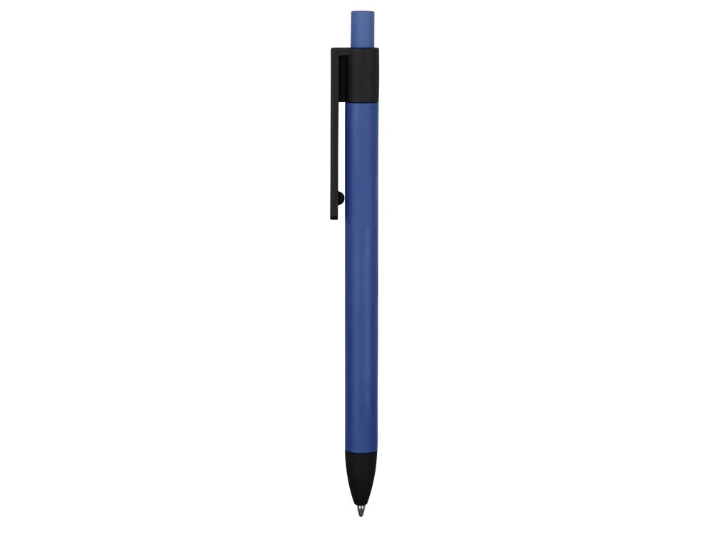 Ручка металлическая soft-touch шариковая «Haptic», синий, soft touch