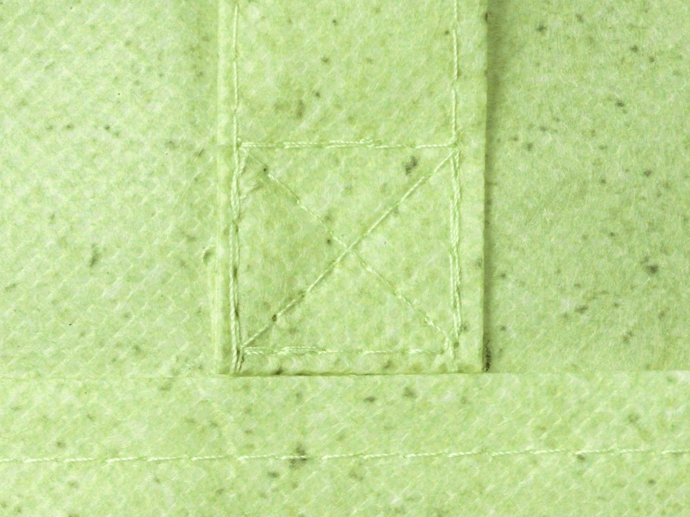 Сумка-шоппер «Wheat» из переработанного пластика, зеленый, нетканый материал