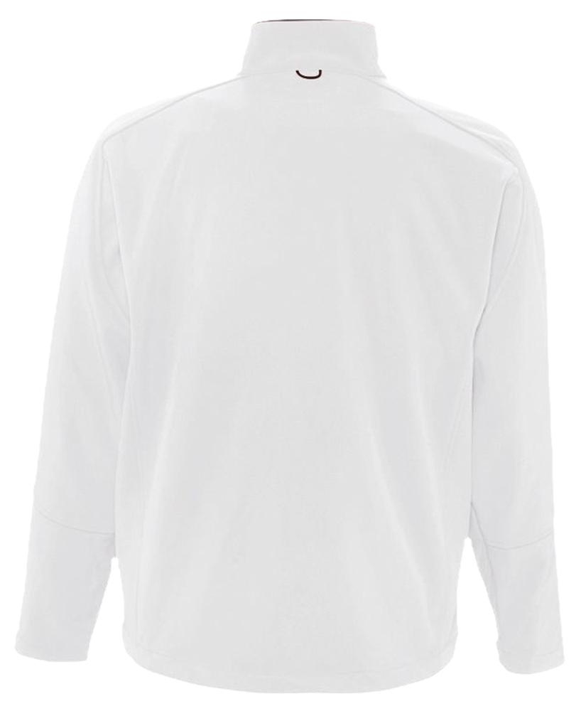 Куртка мужская на молнии Relax 340, белая, белый, полиэстер 94%; эластан 6%, плотность 340 г/м²; софтшелл