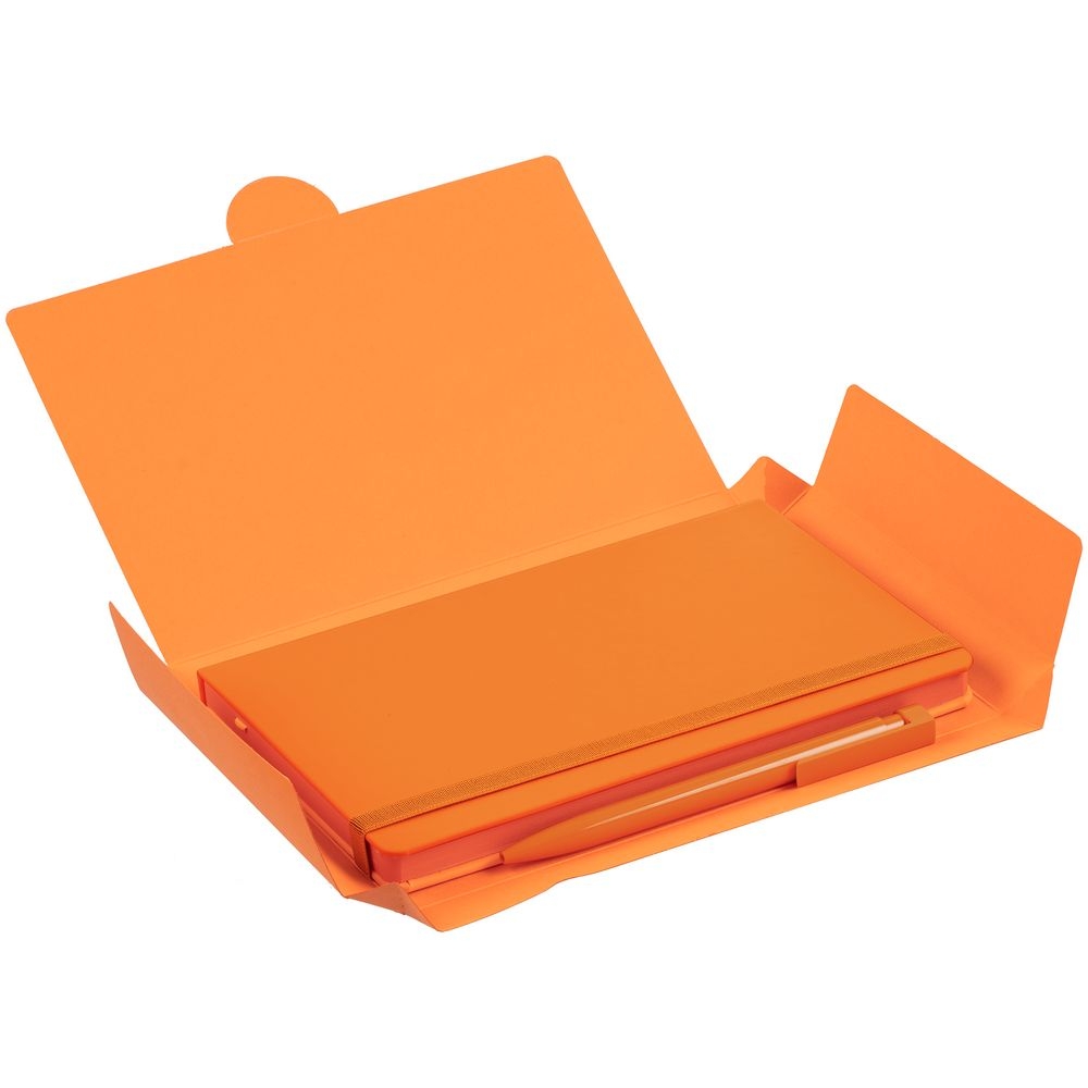 Набор Shall Color, оранжевый, оранжевый, искусственная кожа; пластик; картон