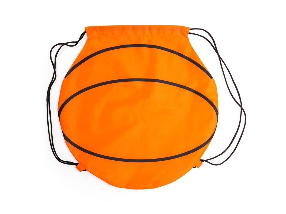 Рюкзак-мешок MILANO в форме баскетбольного мяча, оранжевый, полиэстер