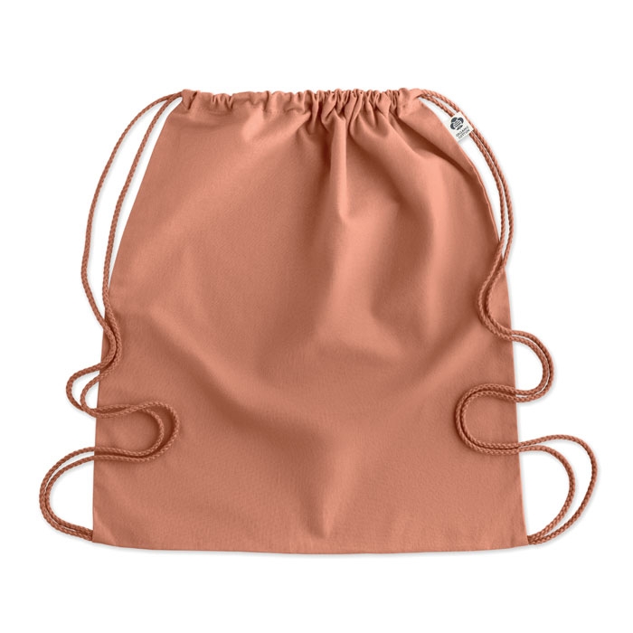 Рюкзак на шнурках, оранжевый, хлопок