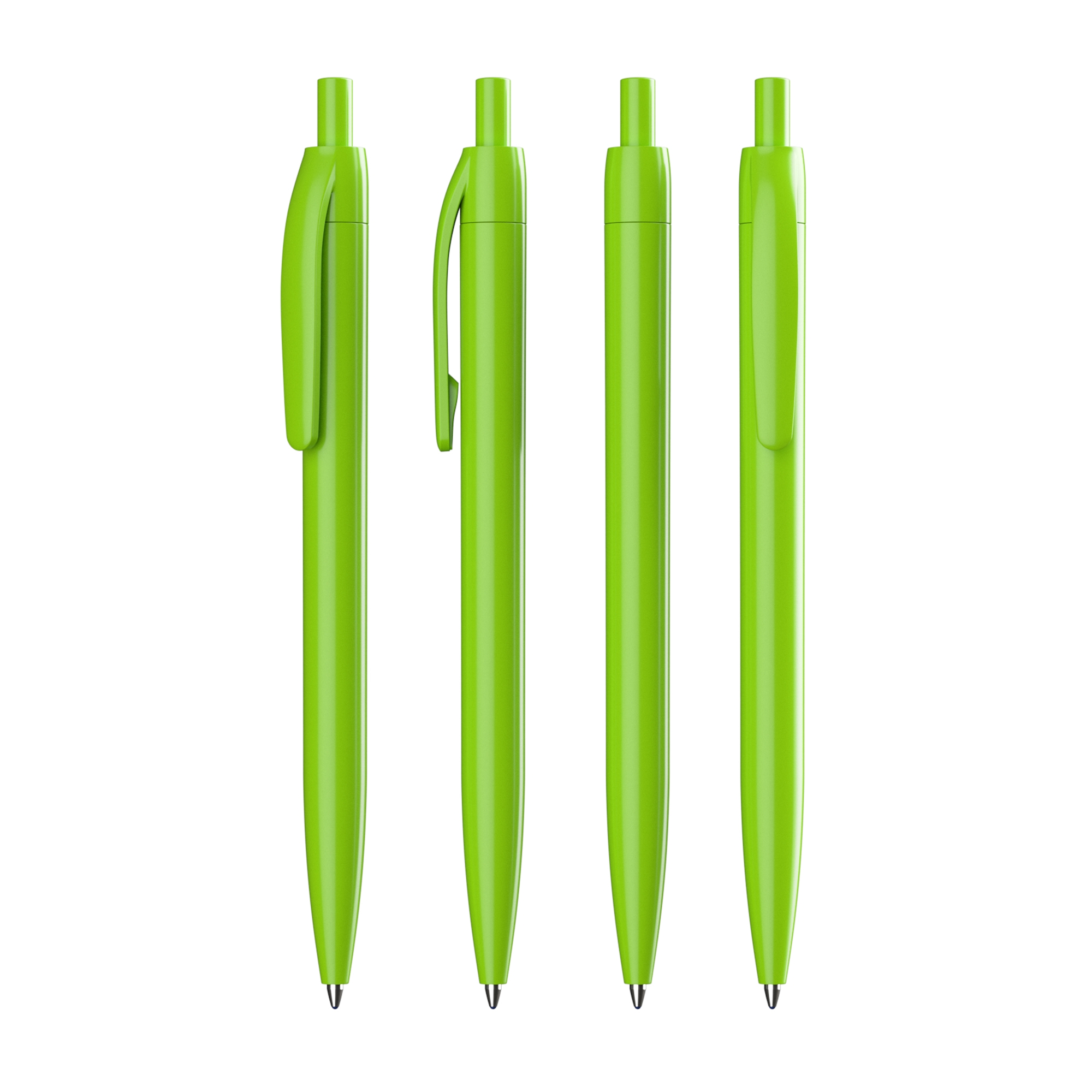 Ручка шариковая "Phil" из антибактериального пластика, зеленый, пластик/антибактериальное покрытие
