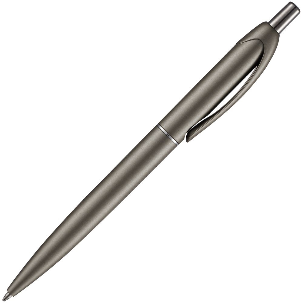 Ручка шариковая Bright Spark, серый металлик, серый