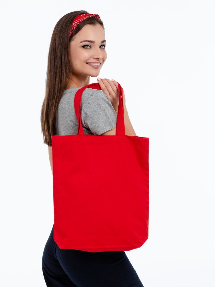 Холщовая сумка Avoska, красная, красный, хлопок