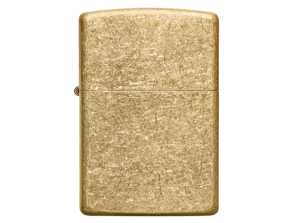 Зажигалка ZIPPO Classic с покрытием Tumbled Brass, желтый, металл