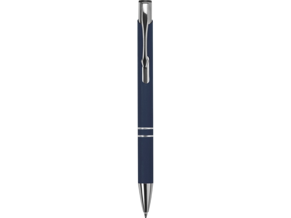 Ручка металлическая шариковая «C1» soft-touch, синий, soft touch