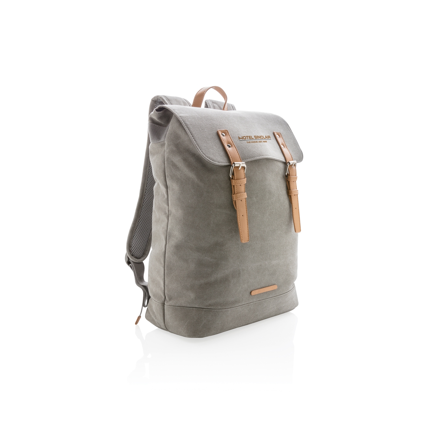 Рюкзак для ноутбука Canvas, серый, canvas; polyurethane