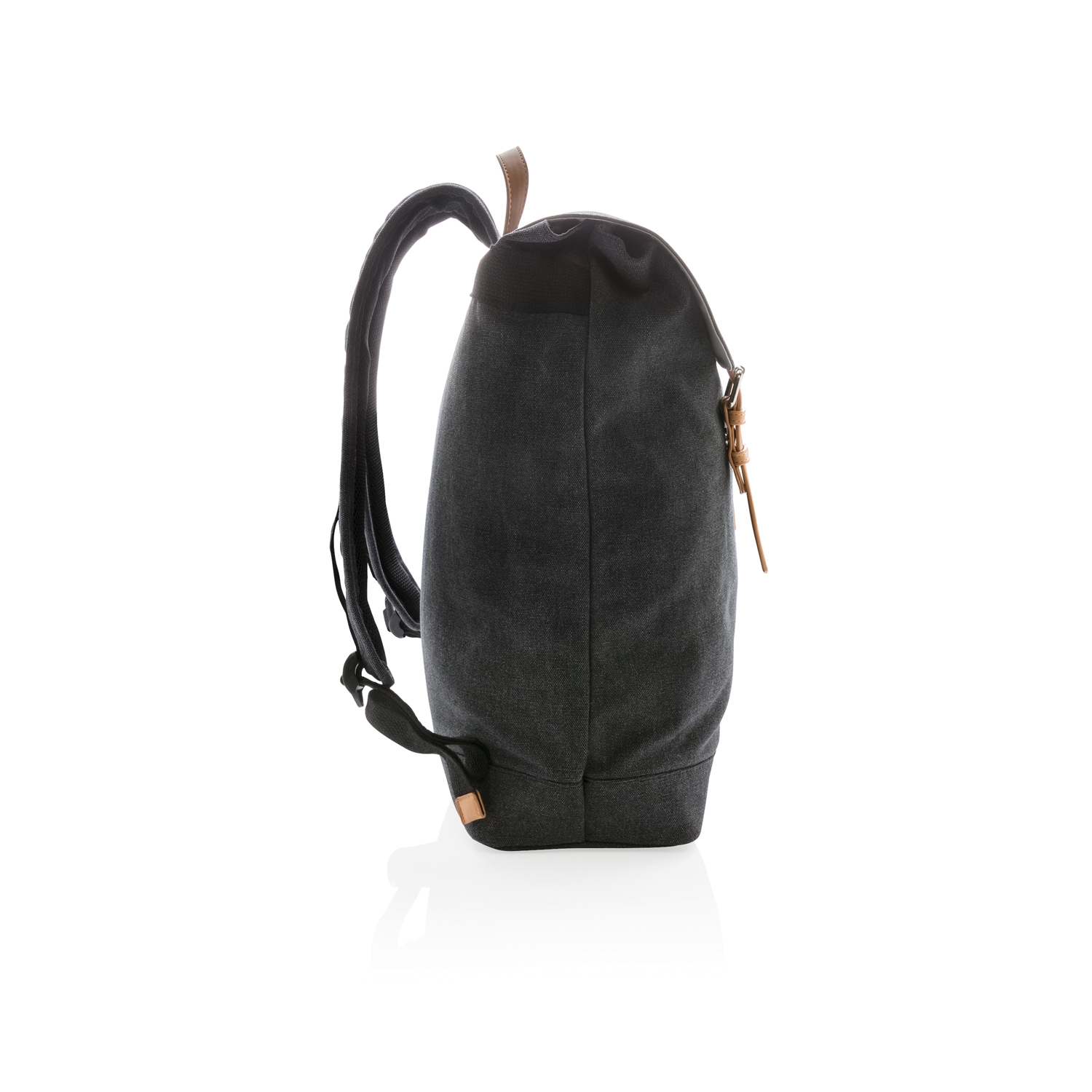 Рюкзак для ноутбука Canvas, черный, canvas; polyurethane