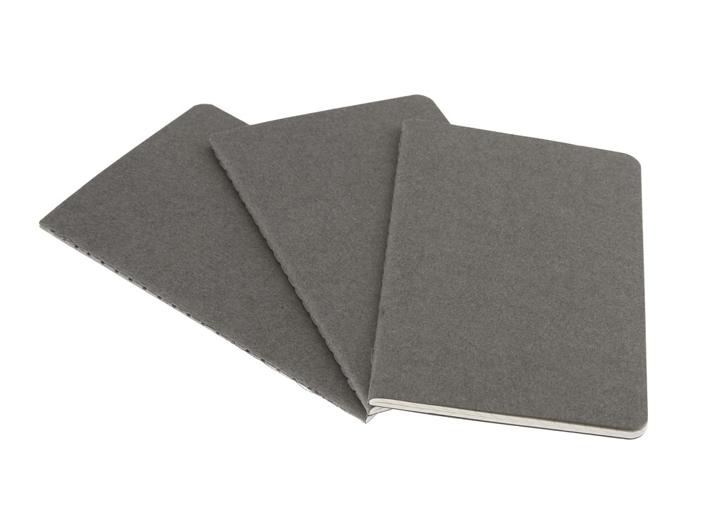 Набор записных книжек Cahier, Pocket (в линейку), А6, серый, картон, бумага