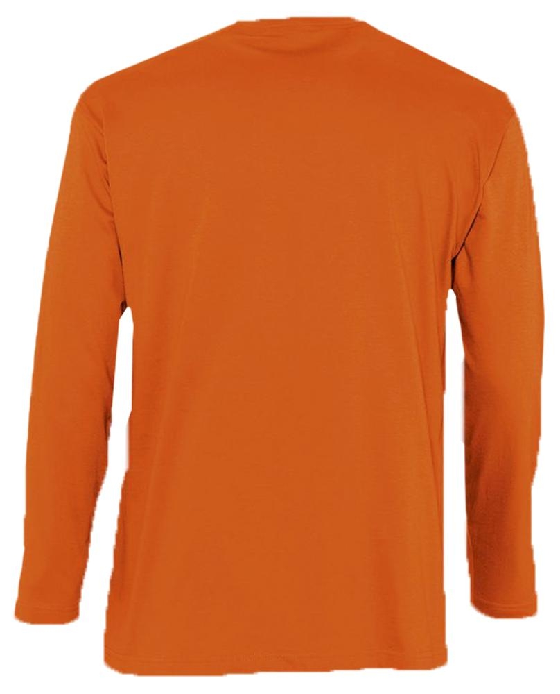Футболка с длинным рукавом Monarch 150, оранжевая, оранжевый, хлопок