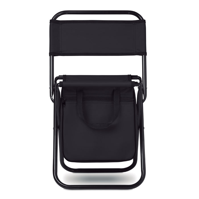 Складной стул с сумкой, черный, полиэстер