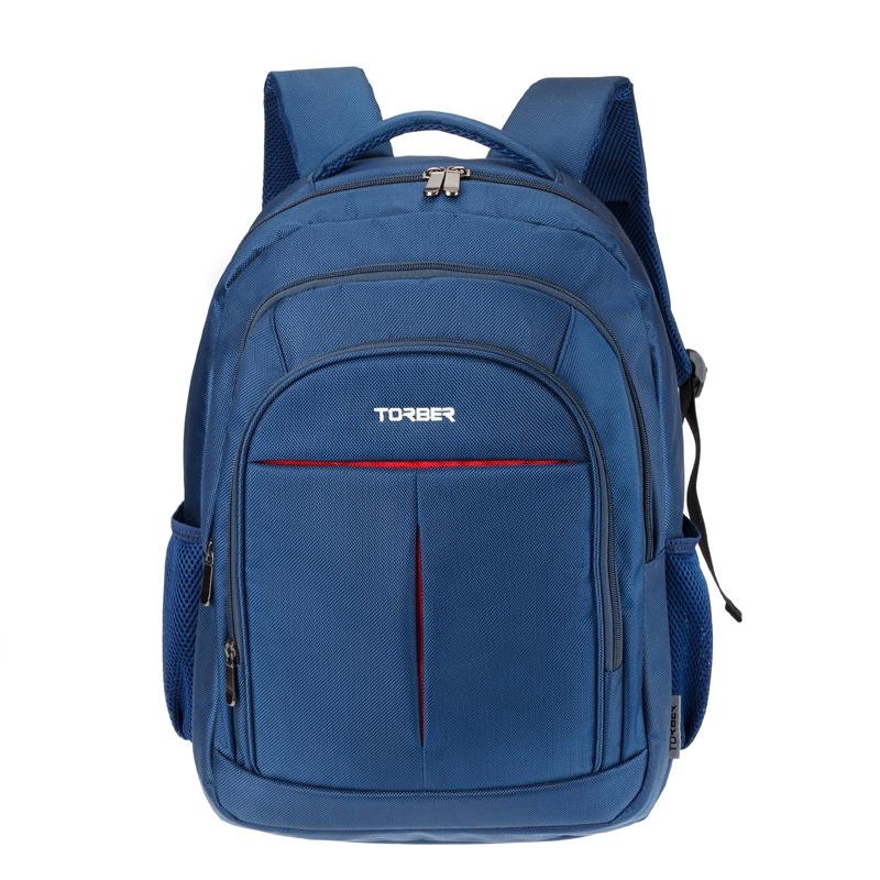 Рюкзак TORBER FORGRAD с отделением для ноутбука 15", синий, полиэстер, 46 х 32 x 13 см, синий