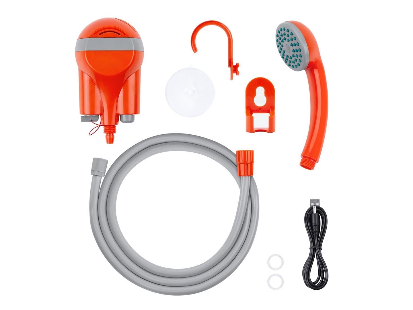 Портативный душ Rombica Shower PS1 Orange, пластик