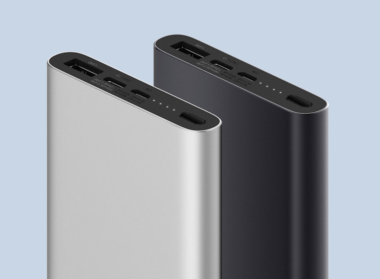 ПЗУ Xiaomi Mi Power Bank 3, серебро, серебро, алюминий