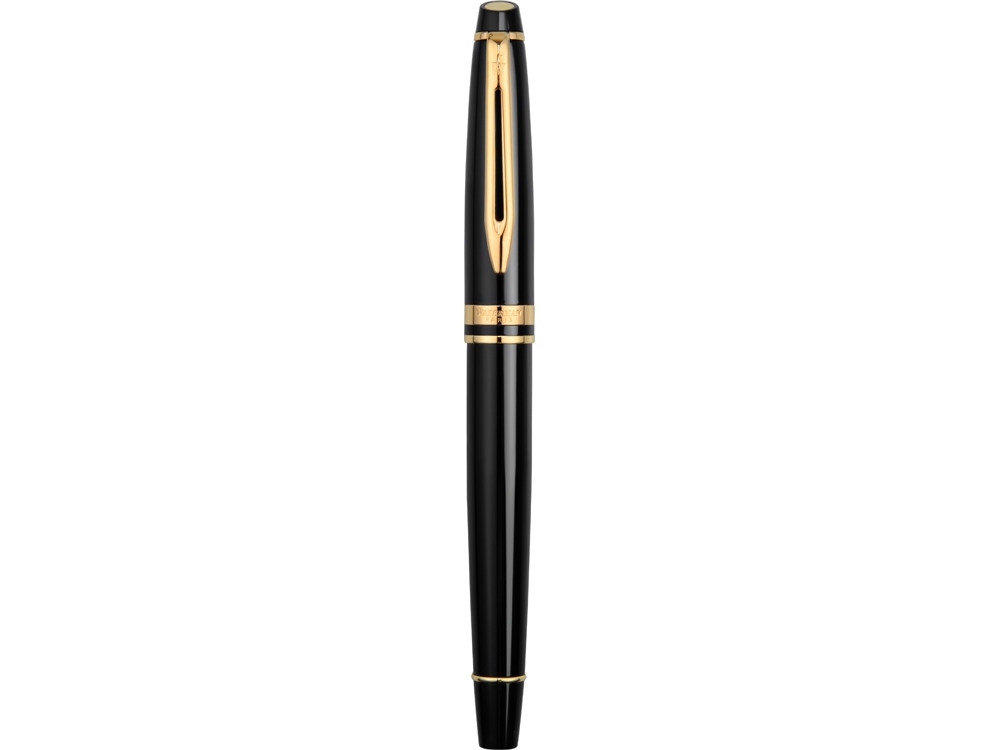 Ручка роллер Expert, черный, желтый, металл