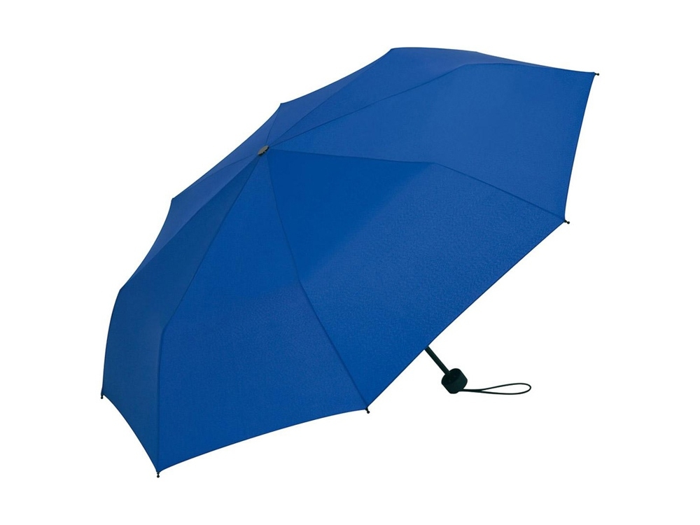 Зонт складной «Toppy» механический, синий, полиэстер, soft touch