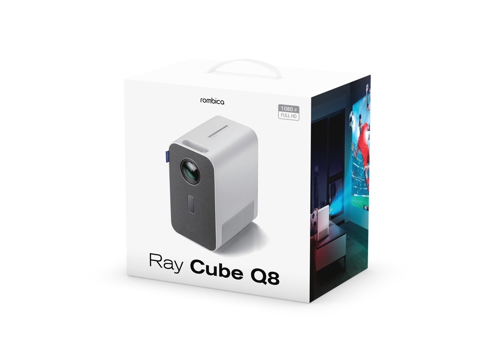 Проектор «Ray Cube Q8», черный, серый, пвх