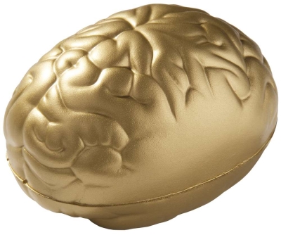 Антистресс «Золотой мозг», желтый, каучук