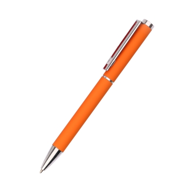Ручка металлическая Titan софт-тач, оранжевая-S, оранжевый
