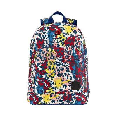 Рюкзак WENGER Crango 16'', цветной с леопардовым принтом, полиэстер 600D, 33x22x46 см, 27 л, разноцветный