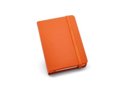 Блокнот карманного размера «BECKETT», оранжевый, кожзам