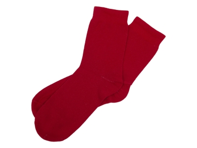 Носки однотонные «Socks» женские, красный, пластик, эластан, хлопок