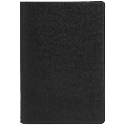 Обложка для паспорта Devon, черная, черный, кожзам