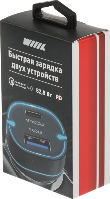 Автомобильное зар./устр. Wiiix UCC-7-2-08 3A+2A (PD+QC) USB-C/USB-A универсальное черный, металл Автомобильное зар./устр. Wiiix UCC-7-2-08 3A+2A (PD+QC) USB-C/USB-A универсальное черный, металл