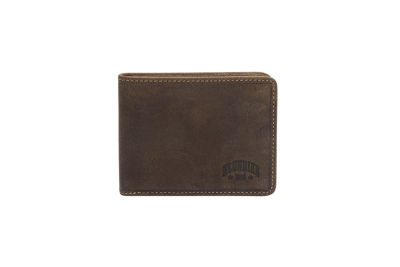 Бумажник KLONDIKE «Billy», натуральная кожа в темно-коричневом цвете, 11 х 8,5 см, коричневый