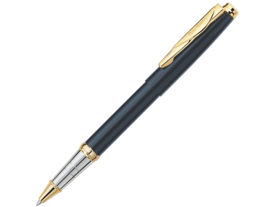Ручка-роллер «Gamme Classic», черный, желтый, серебристый, металл