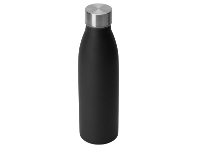 Бутылка для воды из нержавеющей стали «Rely», 650 мл, черный, металл