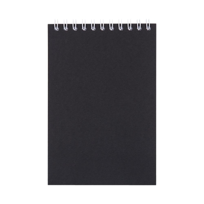 Блокнот Nettuno Mini в клетку, черный, черный, картон, бумага