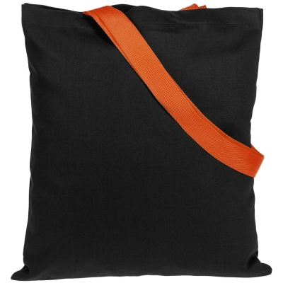 Набор Velours Bag, черный с оранжевым, черный, оранжевый, полиэстер, кожзам, хлопок
